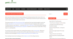 Desktop Screenshot of geekbusiness.com